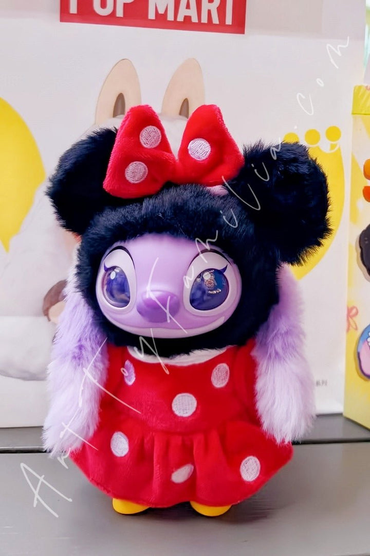 POP MART - Stitch Adventure Series Vinyl Plush Pendant - 史迪奇冒险系列搪胶毛绒挂件 Minnie Angel (Secret) - 米妮安琪