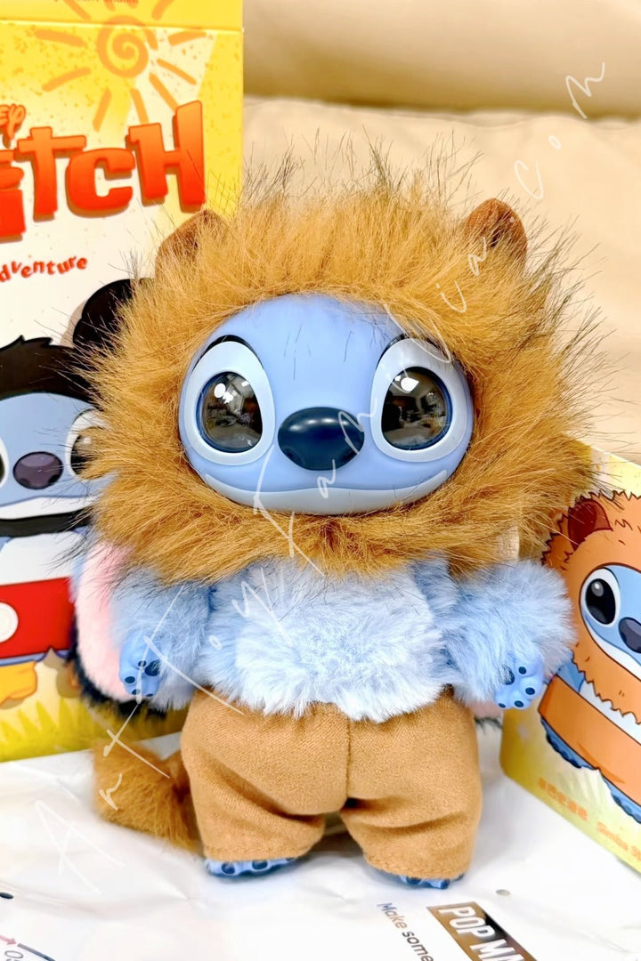 POP MART - Stitch Adventure Series Vinyl Plush Pendant - 史迪奇冒险系列搪胶毛绒挂件 Simba Stitch - 辛巴史迪奇