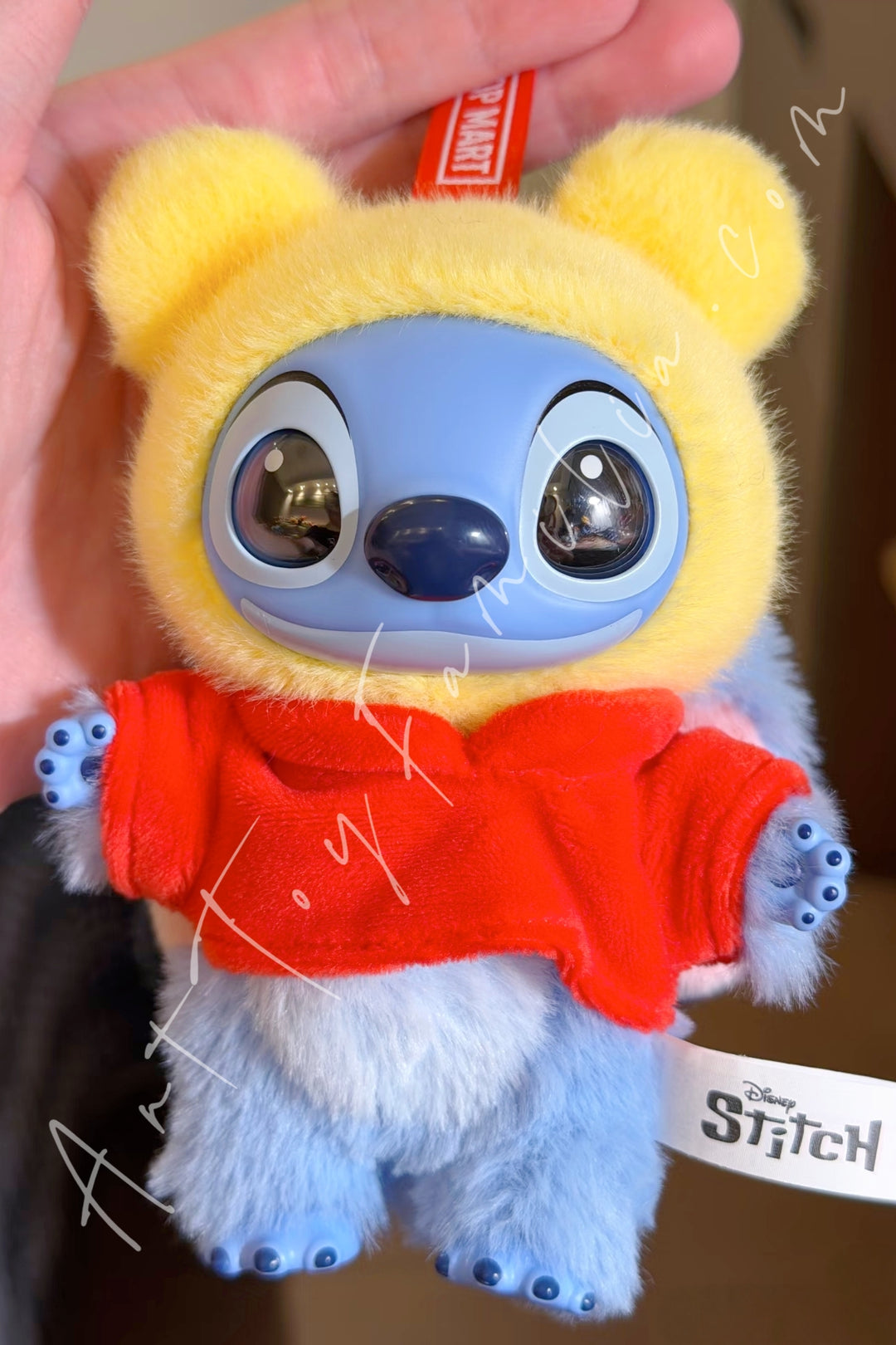 POP MART - Stitch Adventure Series Vinyl Plush Pendant - 史迪奇冒险系列搪胶毛绒挂件 Winnie the Pooh Stitch - 小熊维尼史迪奇
