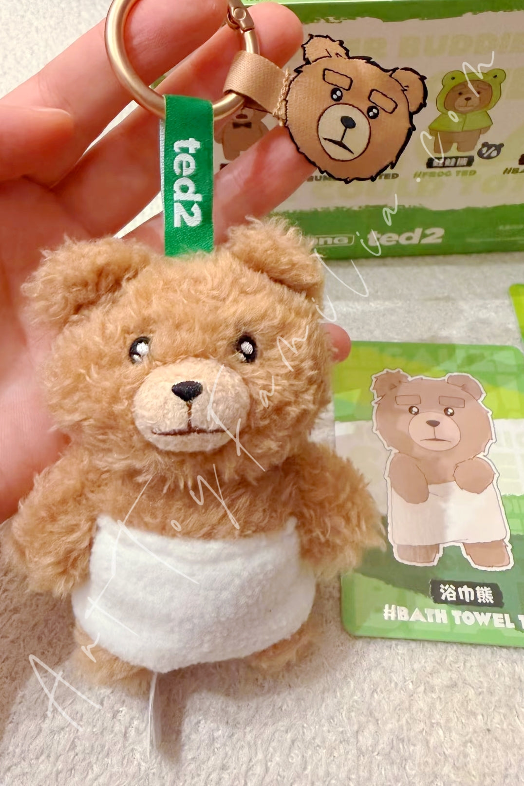 Popmart Ted2 Baby Ted Action Plush Pendant Bath Towel Ted