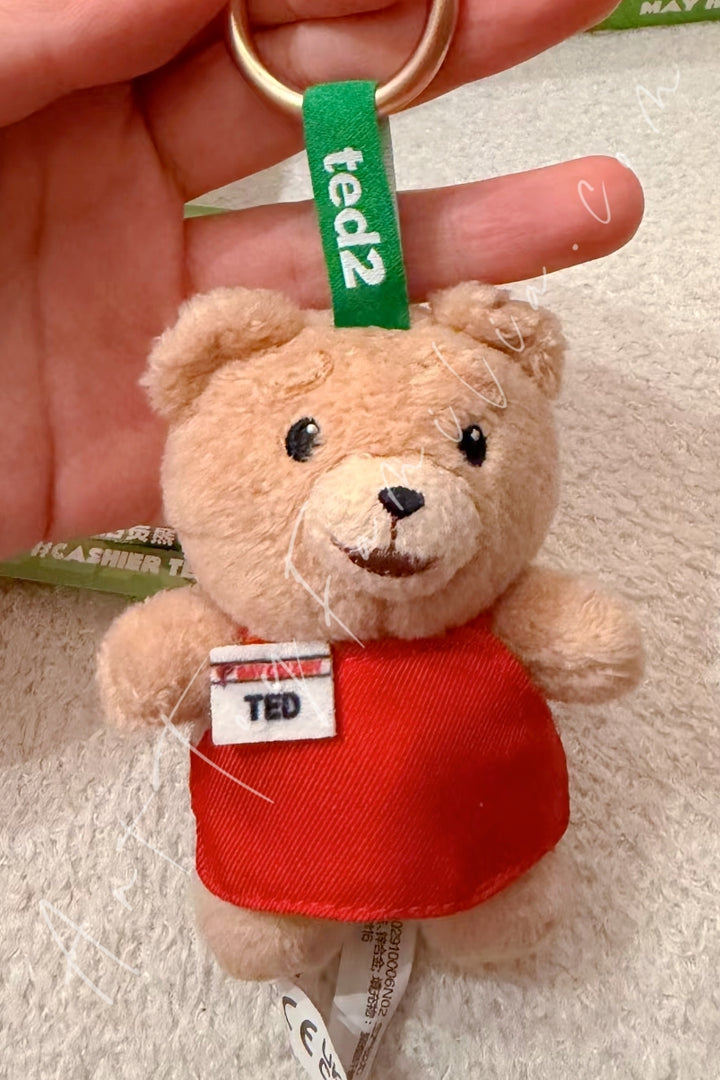 Popmart Ted2 Baby Ted Action Plush Pendant Cashier Ted
