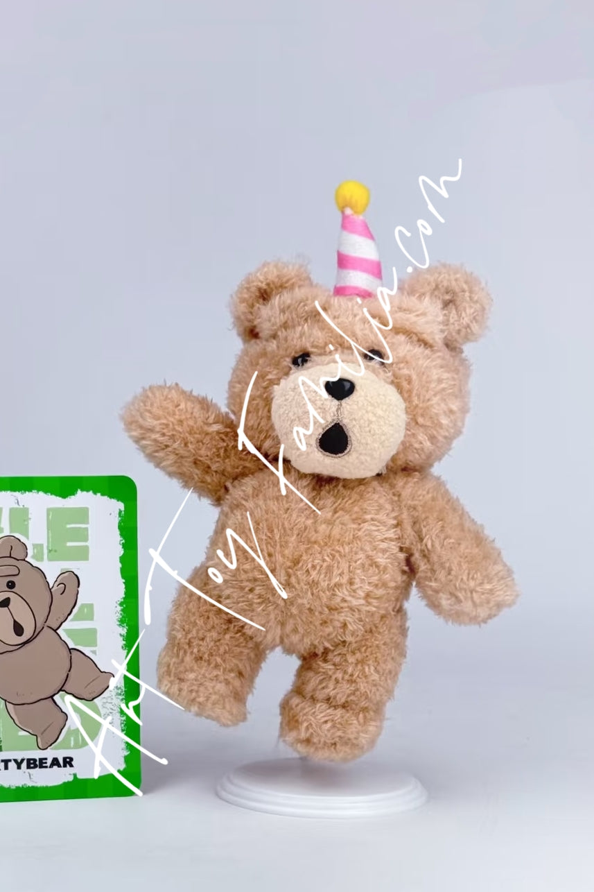 Popmart Ted2 Teddy Bear Action Plush Pendant Series Party Bear