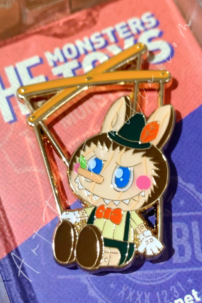 Popmart The Monster Labubu Toys Series Badge Puppet