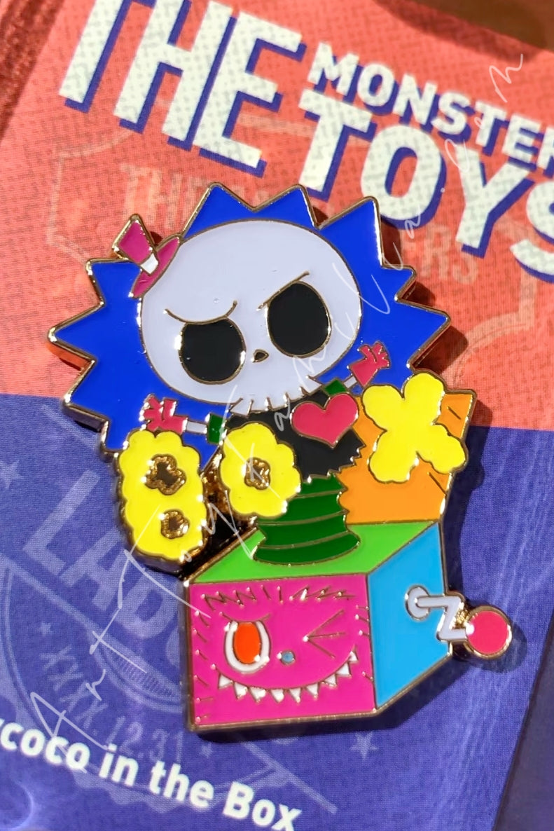 Popmart The Monster Labubu Toys Series Badge Tycoco In The Box