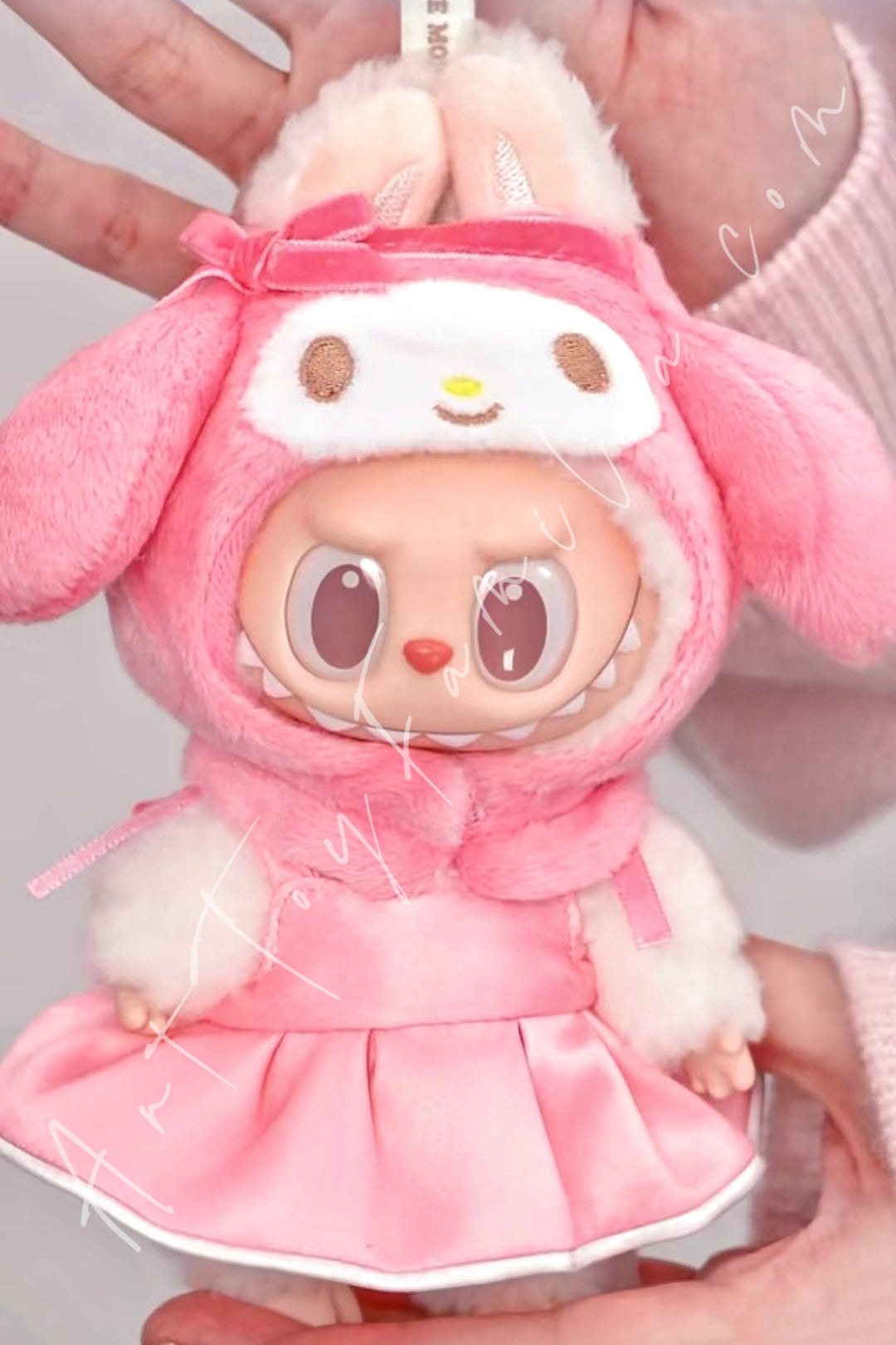 Popmart The Monsters × Hello Kitty and Friends Series Vinyl Plush Pendant My Melody