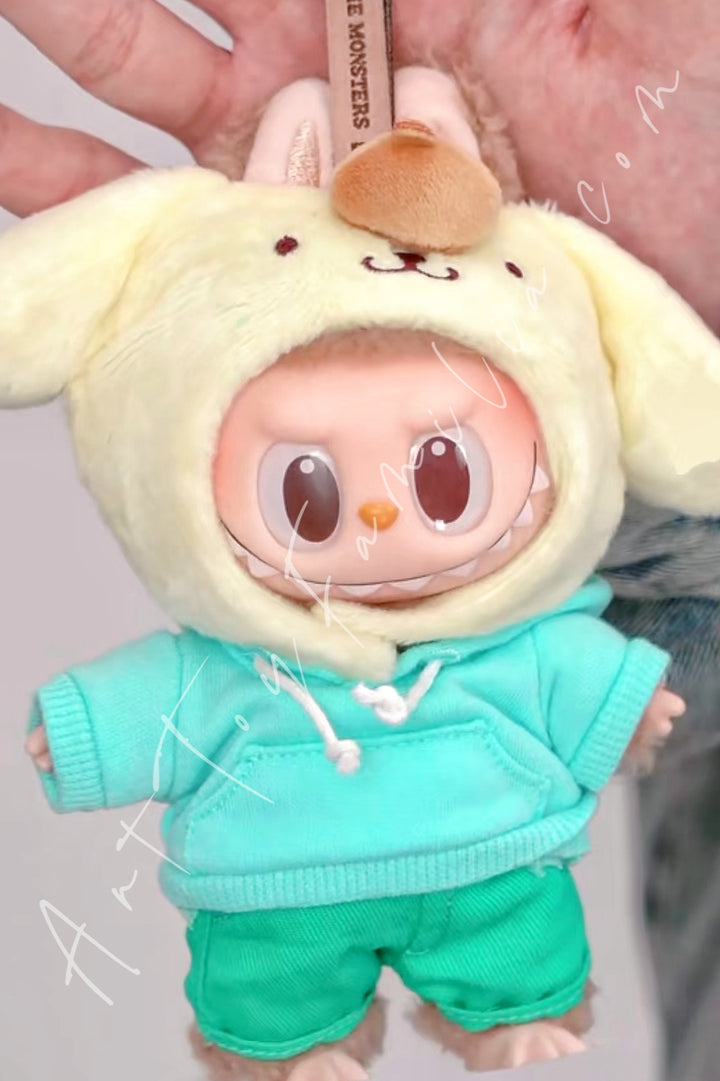 Popmart The Monsters × Hello Kitty and Friends Series Vinyl Plush Pendant Pompompurin