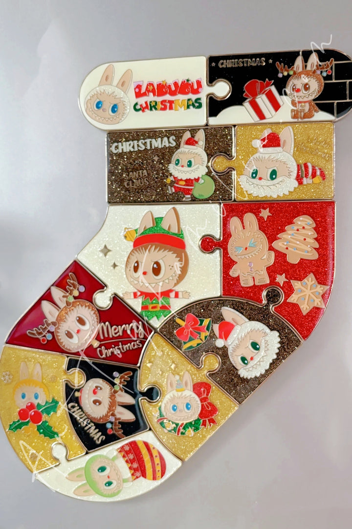 Popmart The Monsters Labubu 2021 Christmas Fridge Magnet Series Fullset-Special Style