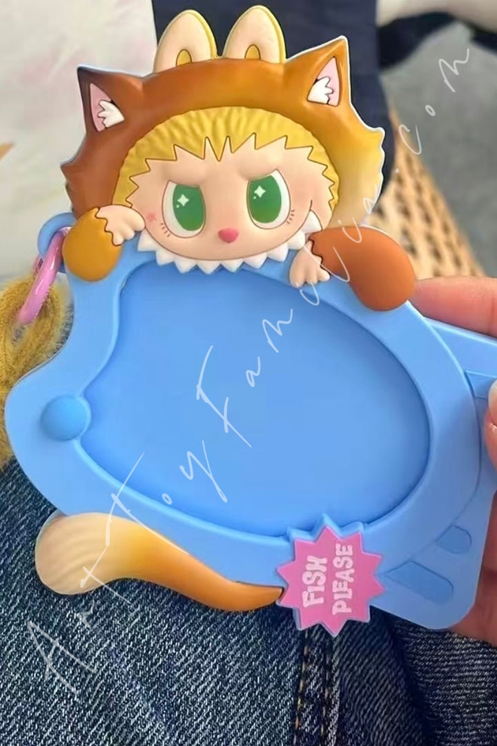 Popmart The Monsters Labubu Cat Mode On Series Card Holder Blind Box Cocoa Kitty