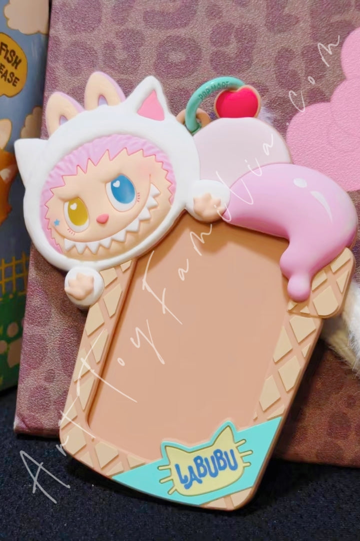 Popmart The Monsters Labubu Cat Mode On Series Card Holder Blind Box Persian Kitty