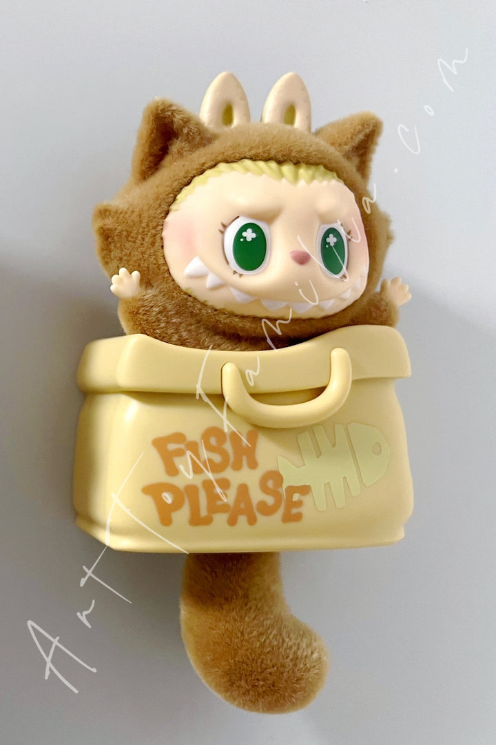 Popmart The Monsters Labubu Cat Mode On Series Fridge Magnet Blind Box Cocoa Kitty