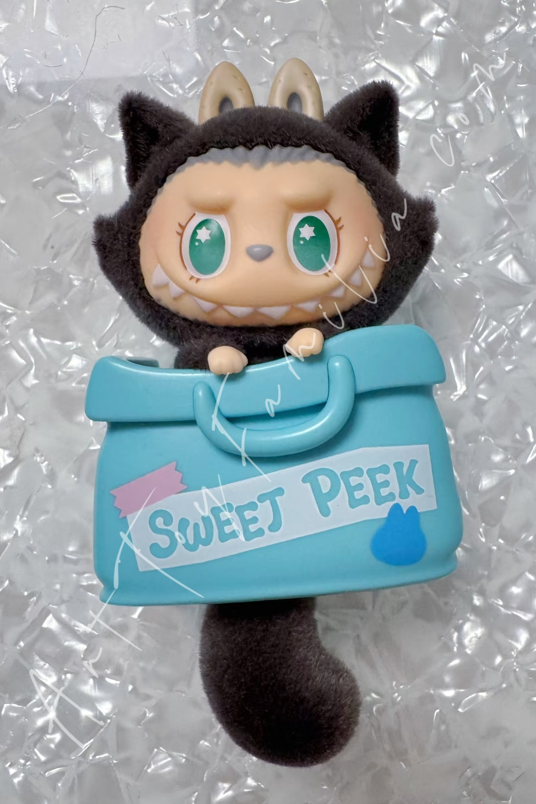 Popmart The Monsters Labubu Cat Mode On Series Fridge Magnet Blind Box Midnight Kitty