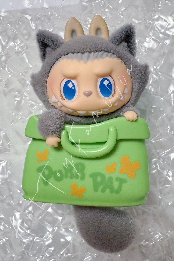 Popmart The Monsters Labubu Cat Mode On Series Fridge Magnet Blind Box Rosy Kitty