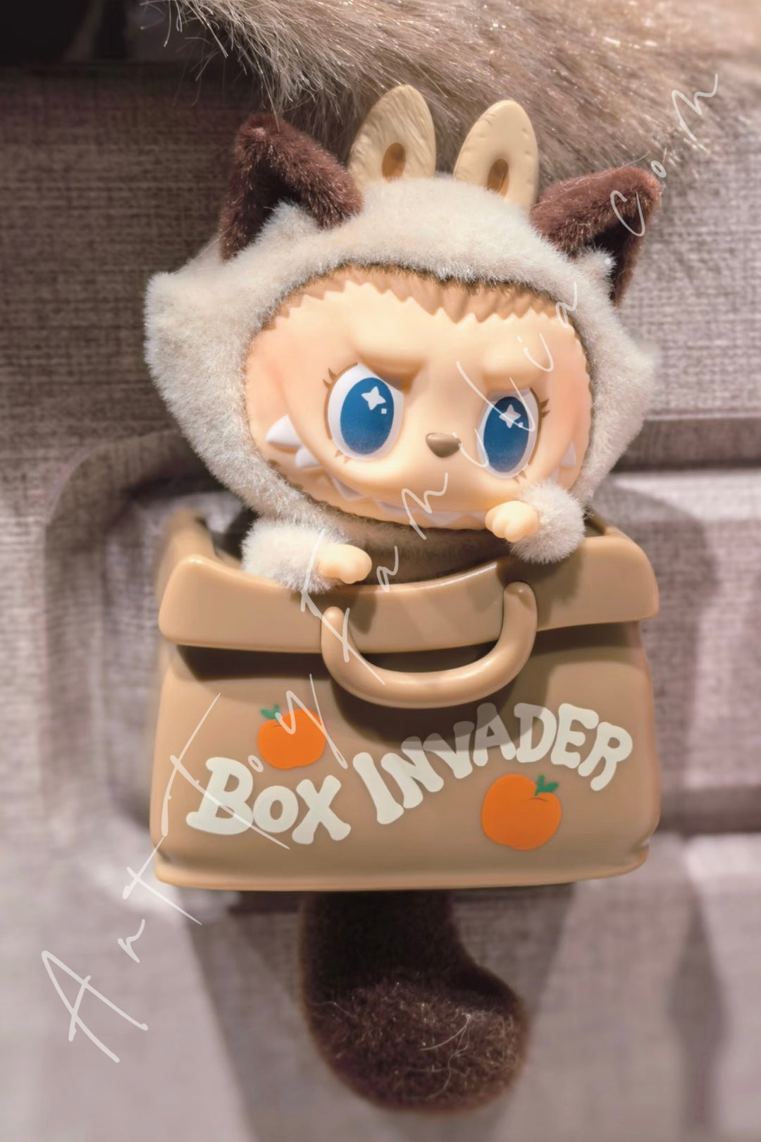 Popmart The Monsters Labubu Cat Mode On Series Fridge Magnet Blind Box Siamese Kitty