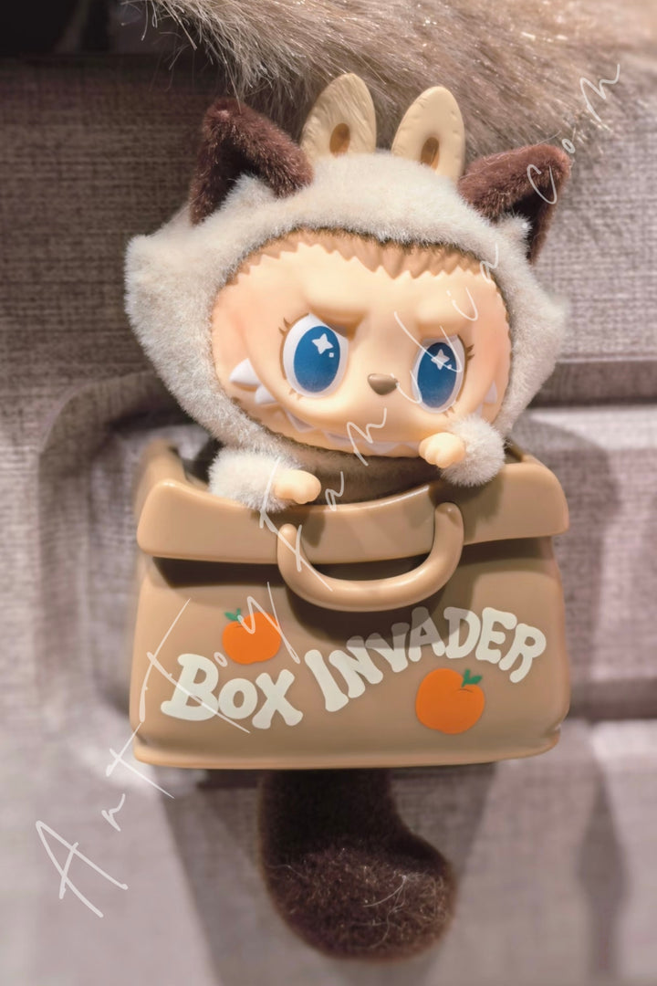 Popmart The Monsters Labubu Cat Mode On Series Fridge Magnet Blind Box Siamese Kitty