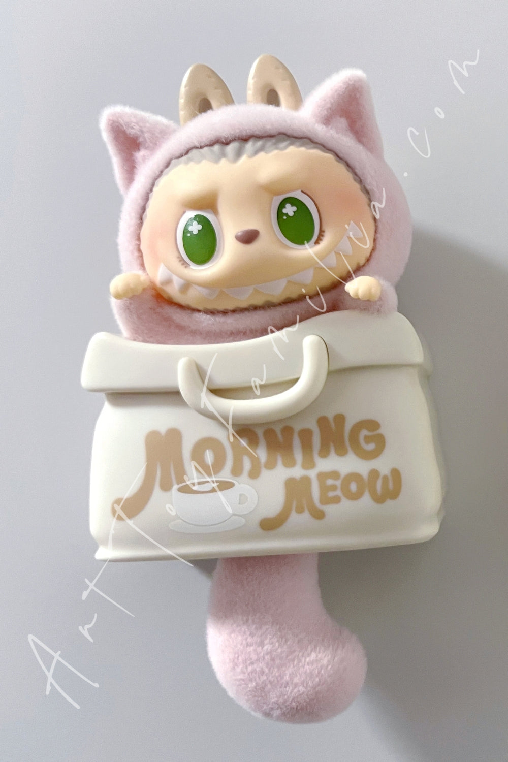 Popmart The Monsters Labubu Cat Mode On Series Fridge Magnet Blind Box Strawberry Kitty