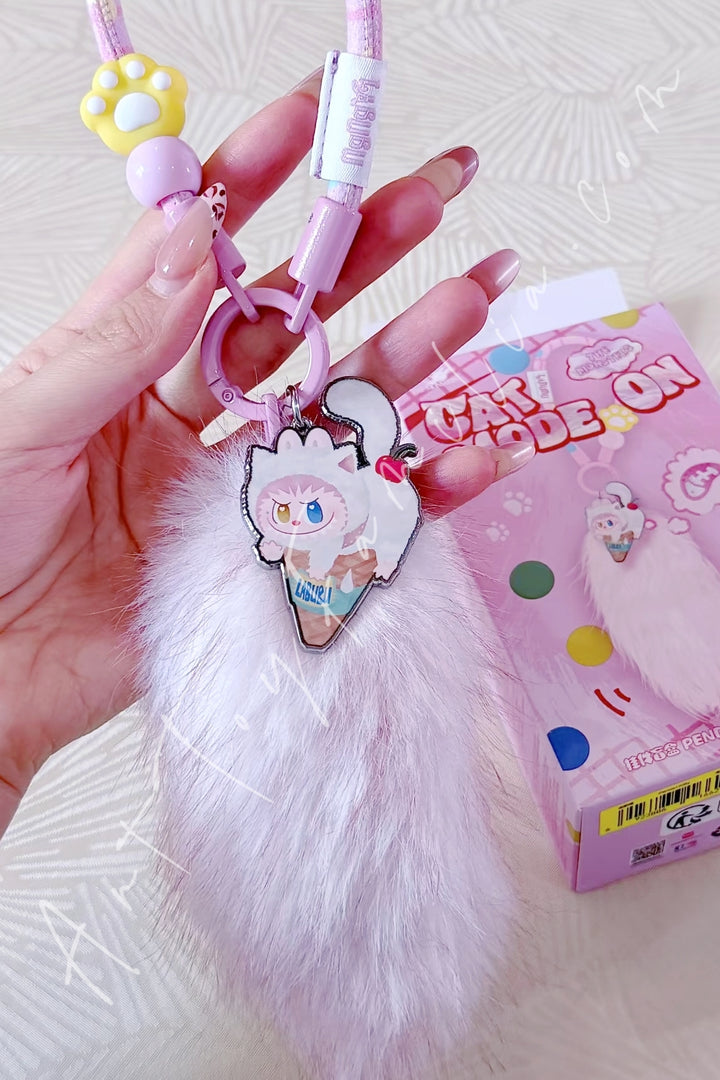 Popmart The Monsters Labubu Cat Mode On Series Pendant Blind Box Persian Kitty