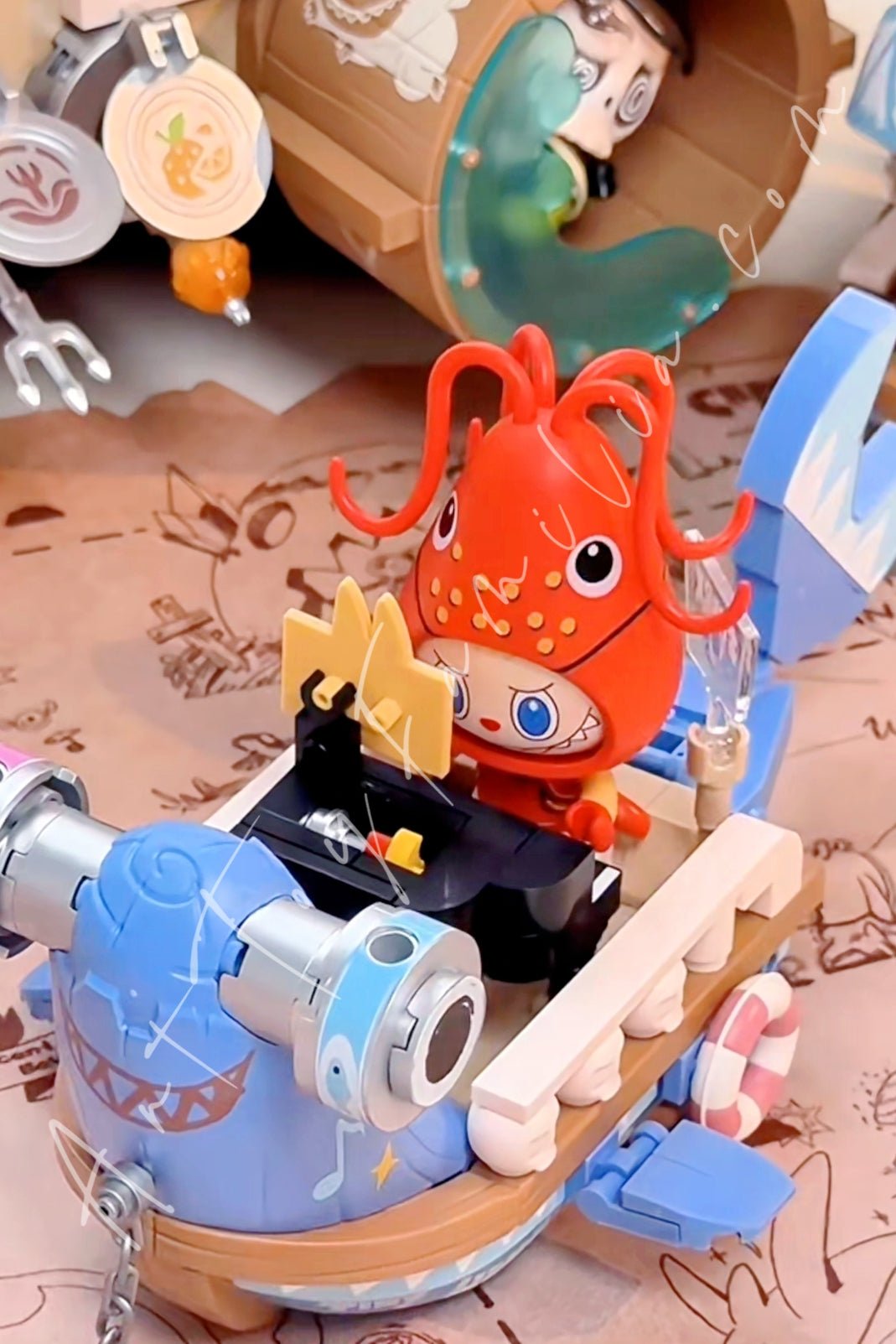 The Monsters Labubu Chasing Mermaids Series Blocks – Art Toy Familia