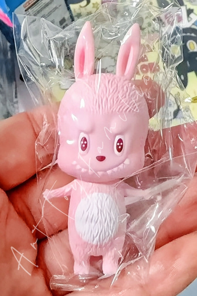 Popmart The Monsters Labubu Classic Mini Labubu Keychain Series Pink