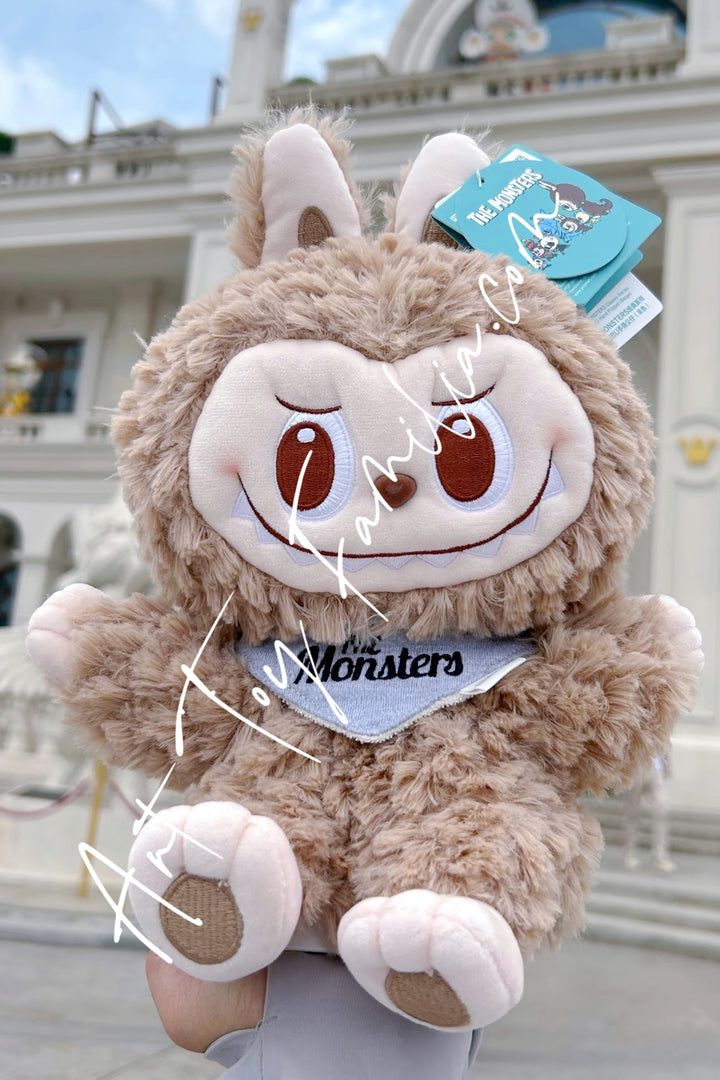 Popmart The Monsters Labubu Classic Series Hand Puppet Doll Beige