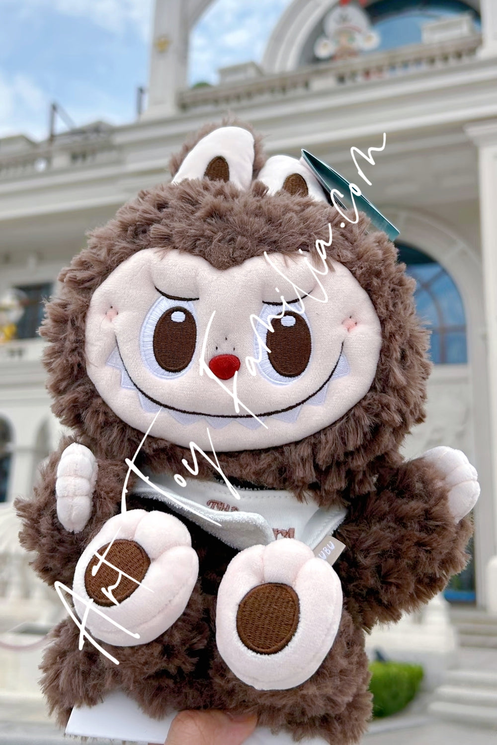 Popmart The Monsters Labubu Classic Series Hand Puppet Doll Brown