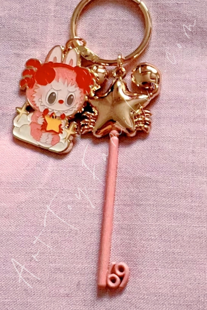 Popmart The Monsters Labubu Constellation Series Key Pendant Cancer