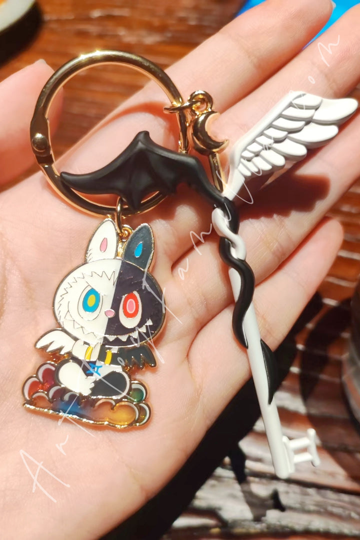 Popmart The Monsters Labubu Constellation Series Key Pendant Gemini