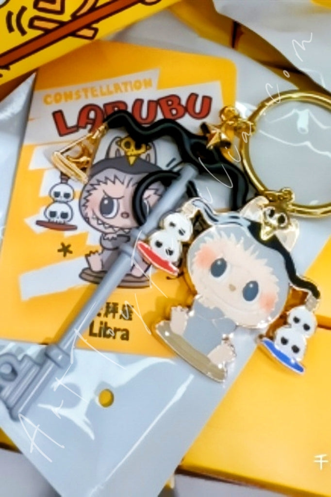 Popmart The Monsters Labubu Constellation Series Key Pendant Libra