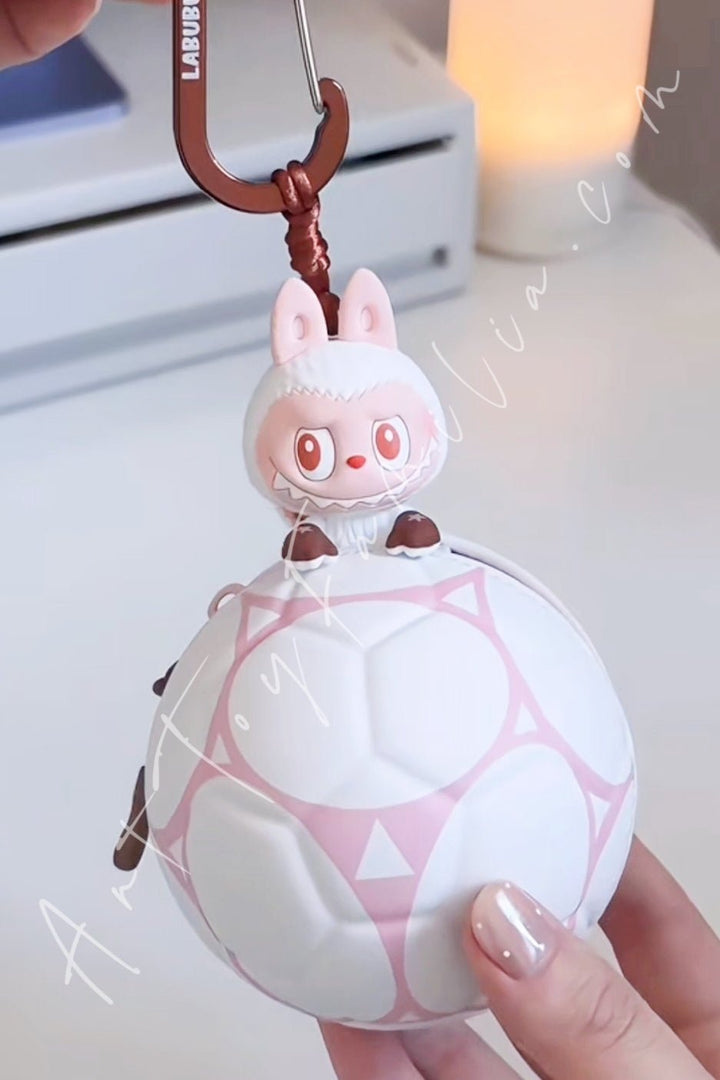 Popmart The Monsters Labubu × FIFA Series Football-shaped Mini Bag Seal the Victory