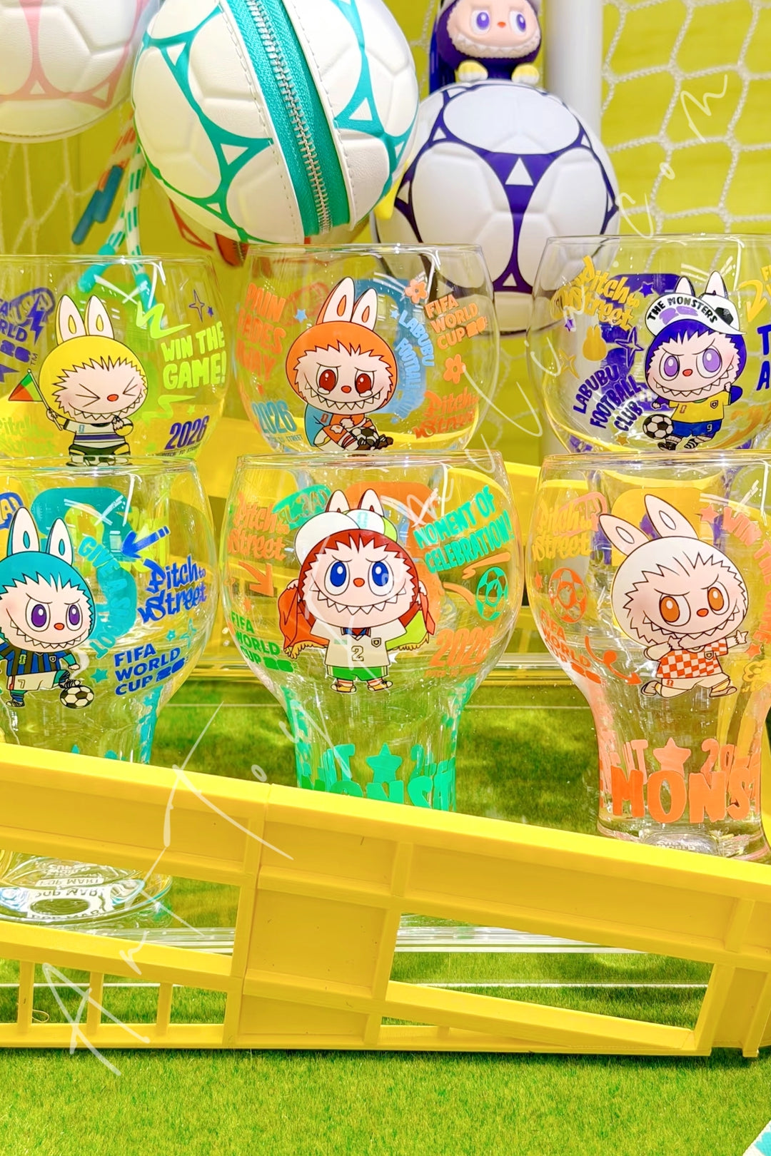 POP MART - The Monsters Labubu × FIFA Series Glass Cup Sealed FullSet