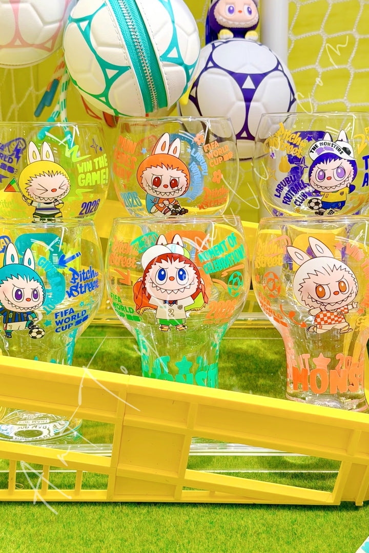 POP MART - The Monsters Labubu × FIFA Series Glass Cup Sealed FullSet