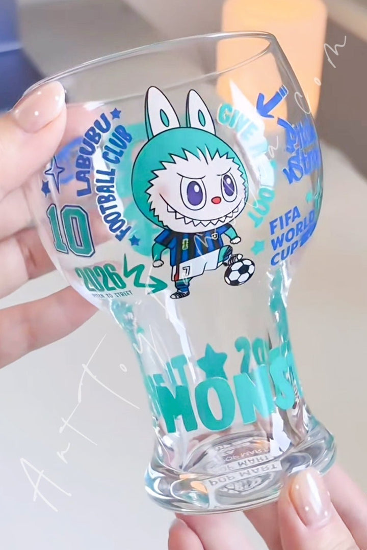 Popmart The Monsters Labubu × FIFA Series Glass Cup Center of Attention