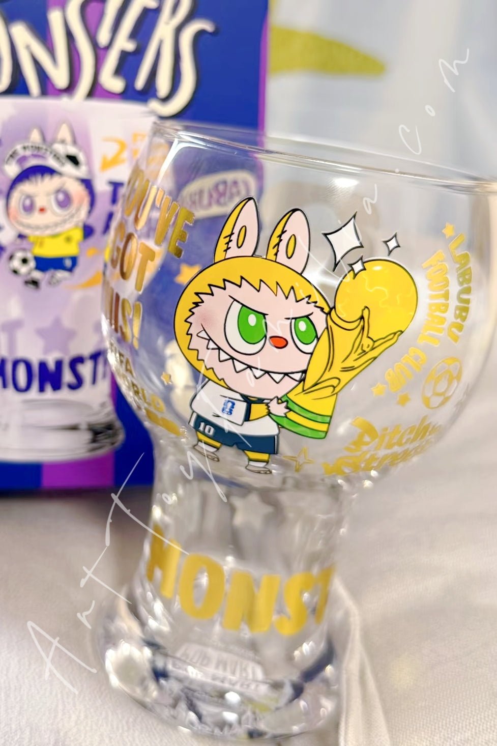 The Monsters Labubu × FIFA Series Glass Cup – Art Toy Familia