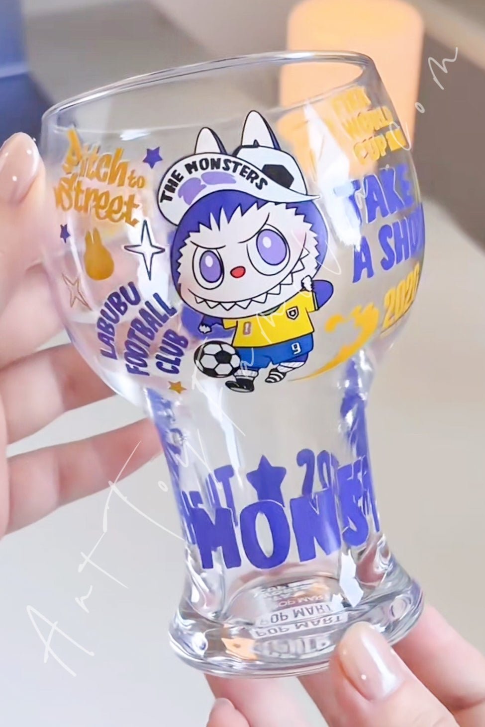 The Monsters Labubu × FIFA Series Glass Cup – Art Toy Familia