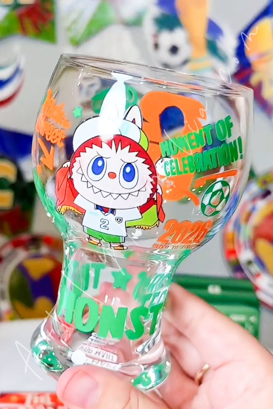 The Monsters Labubu × FIFA Series Glass Cup – Art Toy Familia