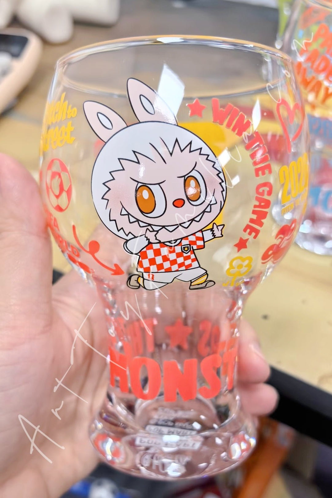 POP MART - The Monsters Labubu × FIFA Series Glass Cup Seal the Victory
