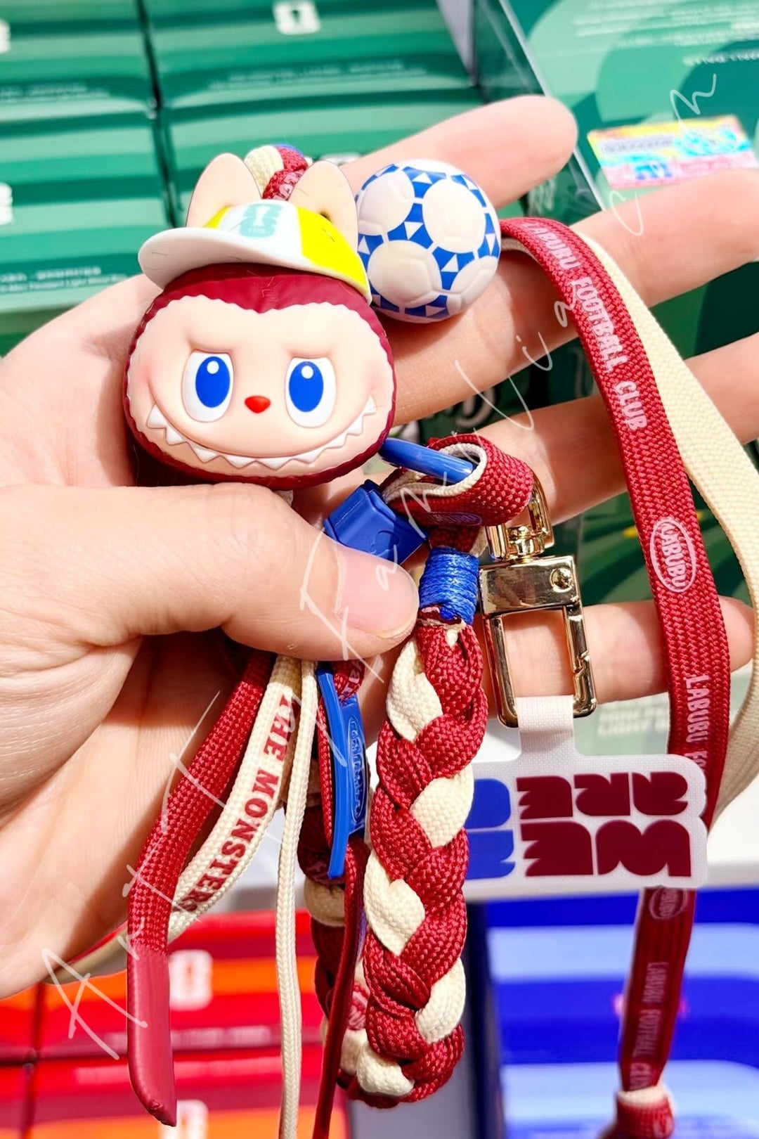 POP MART - The Monsters Labubu × FIFA Series Long Lanyard Moment of Celebration