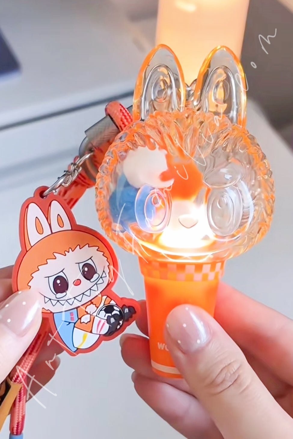 Popmart The Monsters Labubu × FIFA Series Mini Pendant Light Pain Fades Away