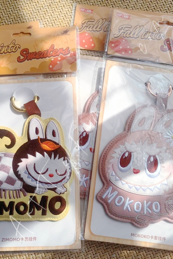 Popmart The Monsters Labubu Fall Into Sweaters Series Card Holder Pendant