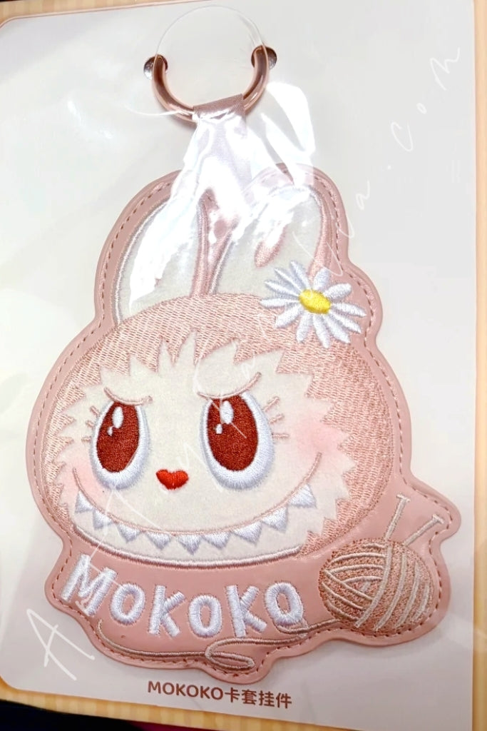 Popmart The Monsters Labubu Fall Into Sweaters Series Card Holder Pendant Mokoko