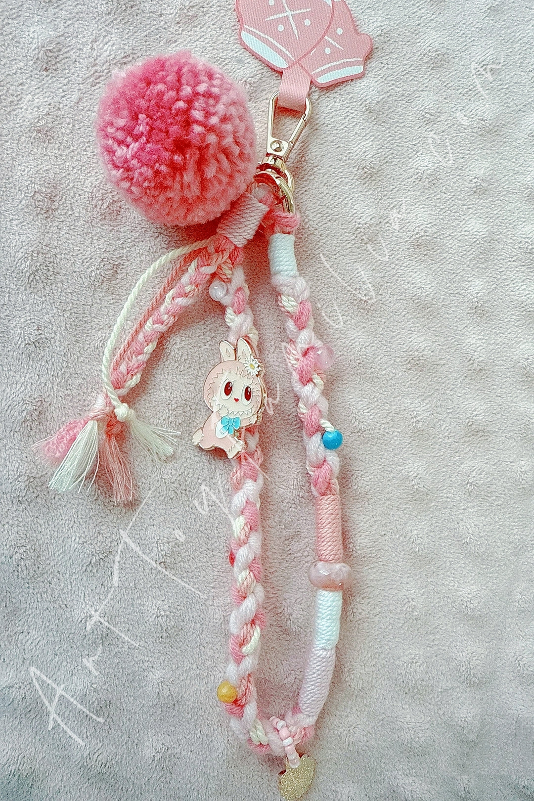 Popmart The Monsters Labubu Fall Into Sweaters Series Lanyard Mokoko