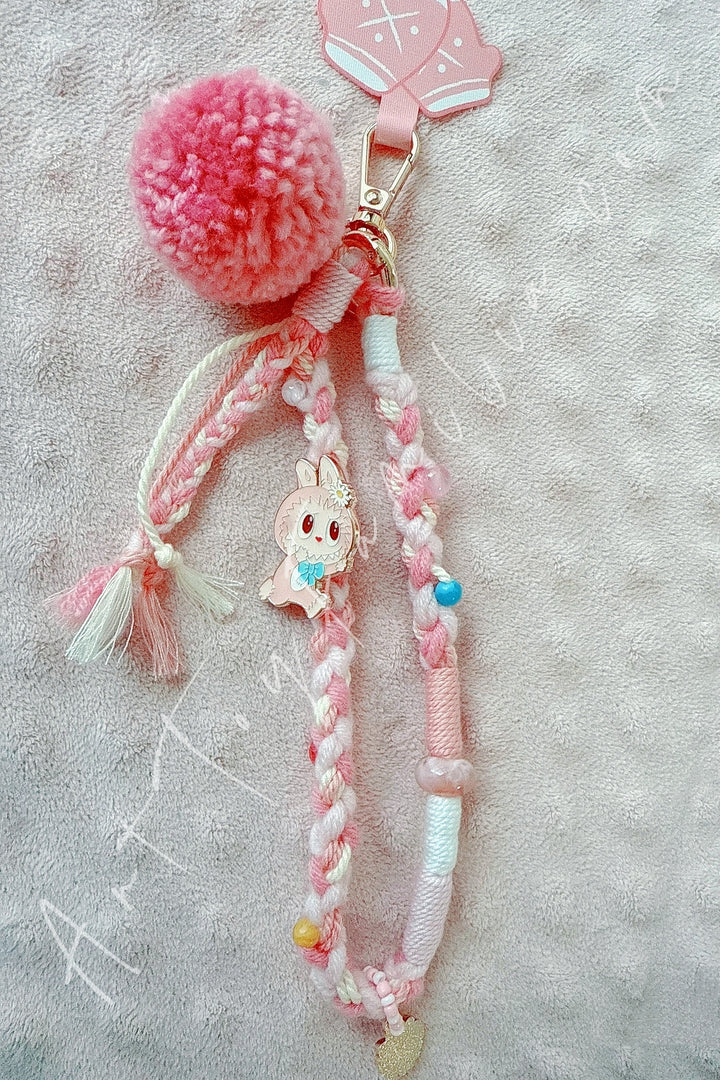 Popmart The Monsters Labubu Fall Into Sweaters Series Lanyard Mokoko