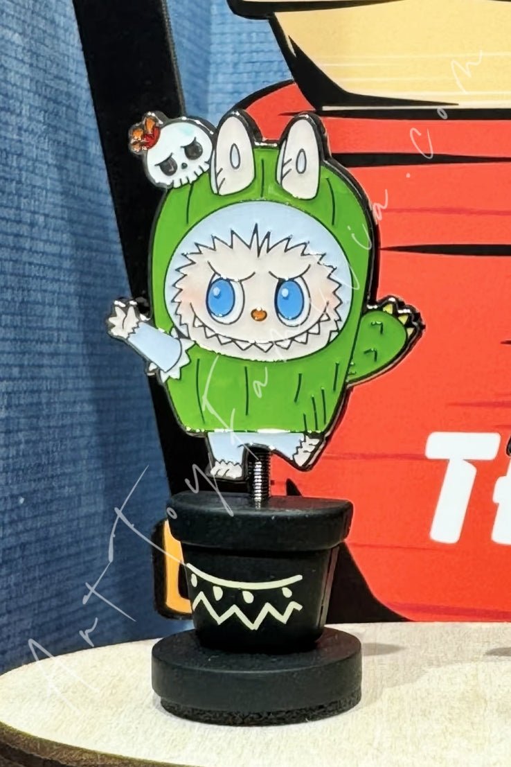 POP MART - The Monsters Labubu Fall in Wild Series Badge - 春天野在家系列徽章 Cactus - 仙人掌