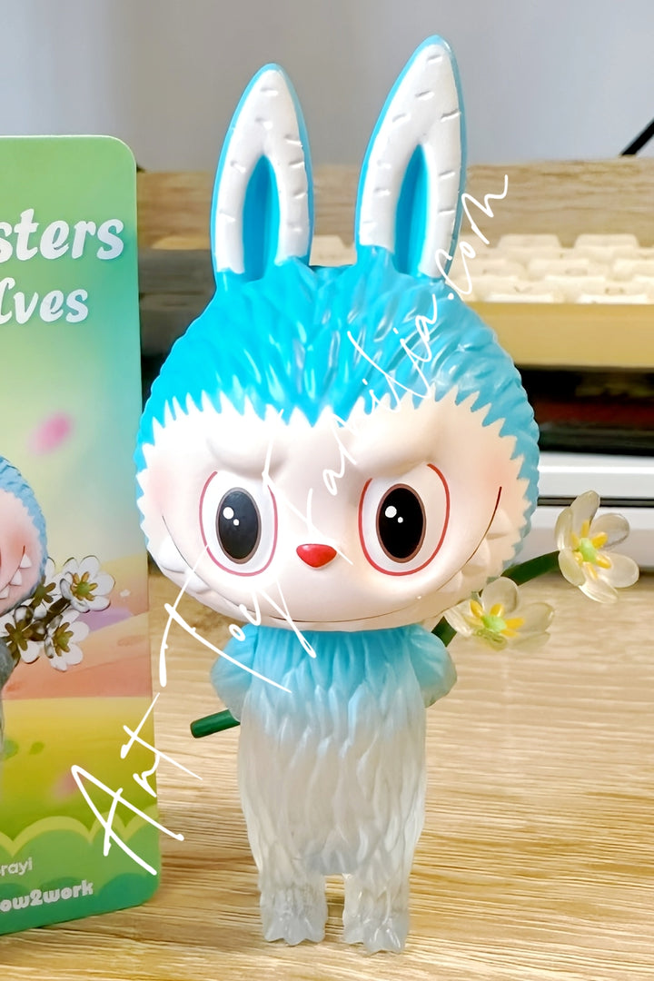 Popmart The Monsters Labubu Flower Elves Series Diphylleia Grayl(Secret)