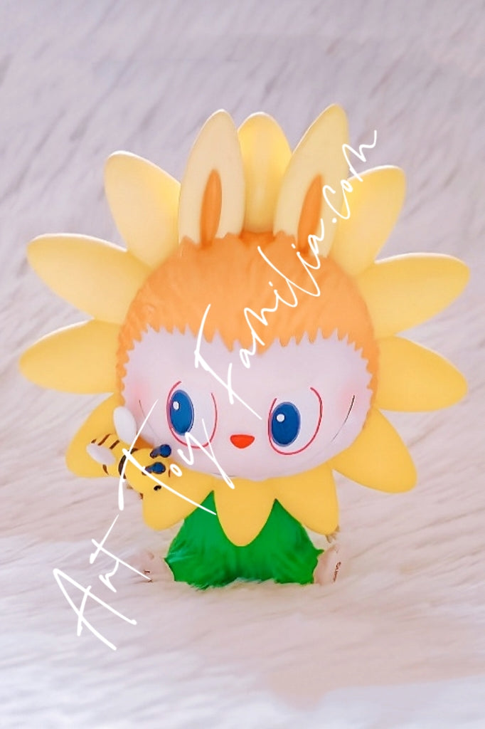 Popmart The Monsters Labubu Flower Elves Series Helianthus Sun Flower
