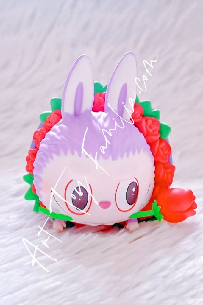 Popmart The Monsters Labubu Flower Elves Series Rose Labubu