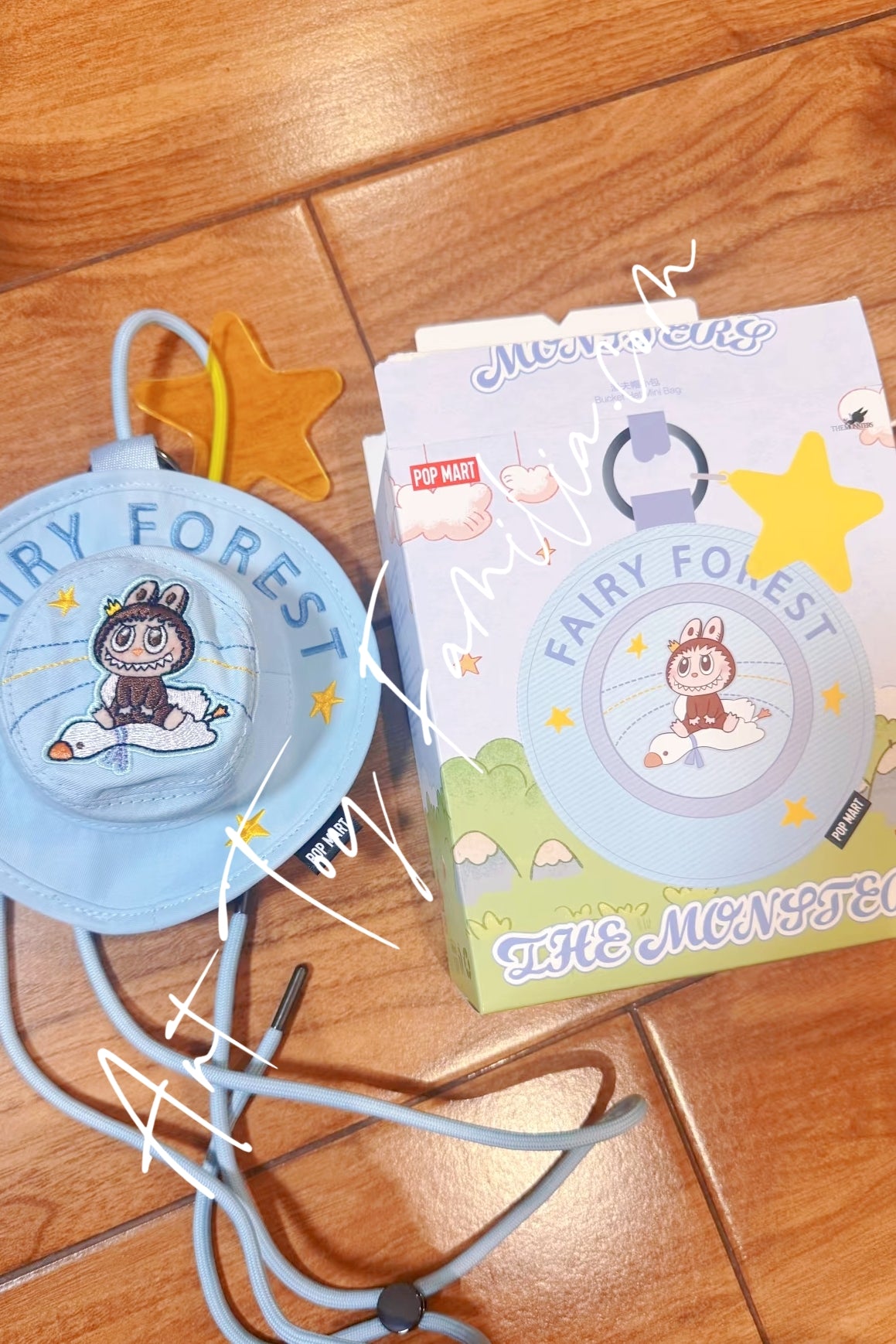 The Monsters Labubu Forest Fairy Tale Series Bucket Hat Mini Bag