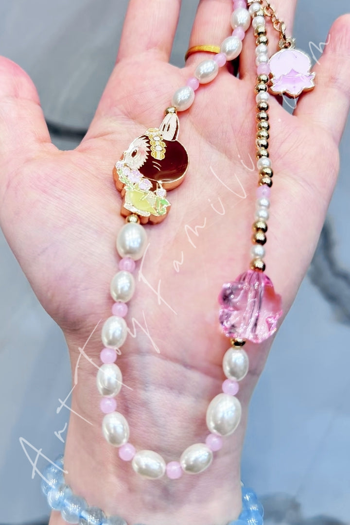 Popmart The Monsters Labubu Good Luck To You Series Phone Charm Follow Me