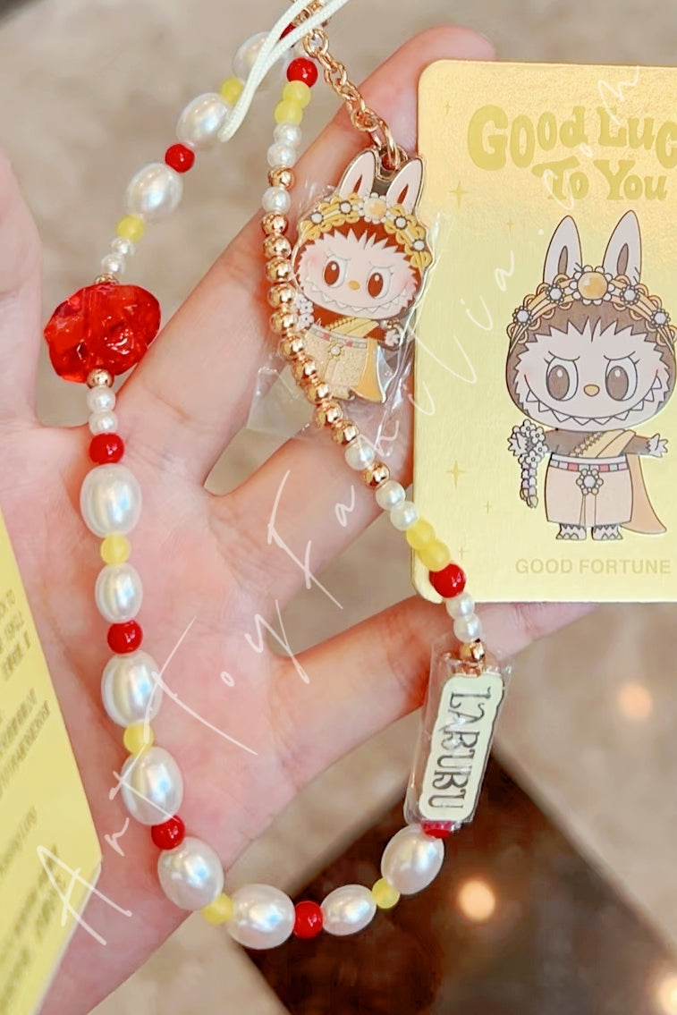 Popmart The Monsters Labubu Good Luck To You Series Phone Charm Good Fortune(Secret)