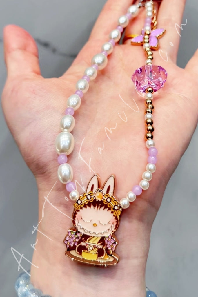 Popmart The Monsters Labubu Good Luck To You Series Phone Charm Reflection