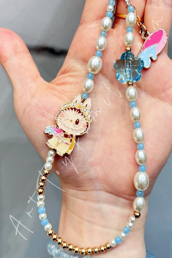 Popmart The Monsters Labubu Good Luck To You Series Phone Charm Splashing Happiness